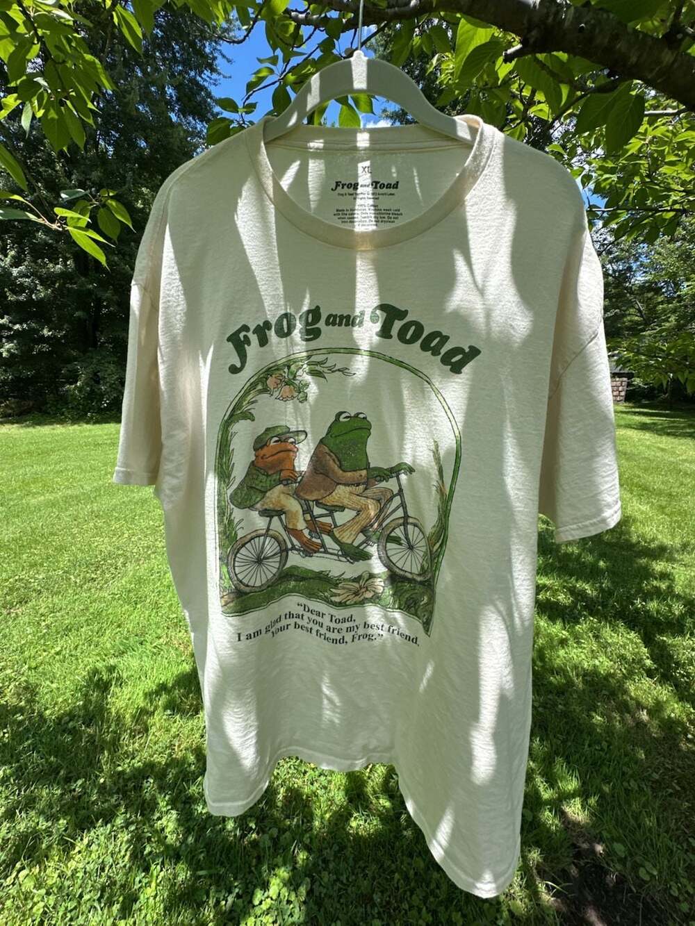 Frog and Toad Mens Tshirt Tandem Bicycle Graphic Womens Tshirt